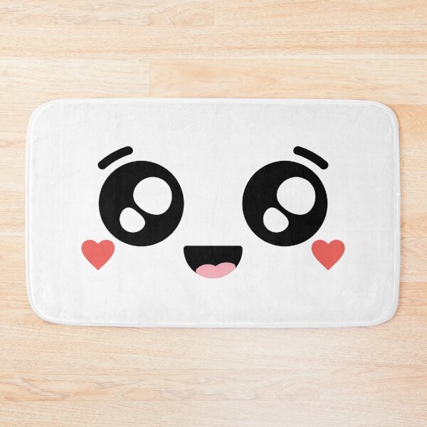 Item preview, Adorable kawaii smiling heart cheeks face designed and sold by BlushyPrint.