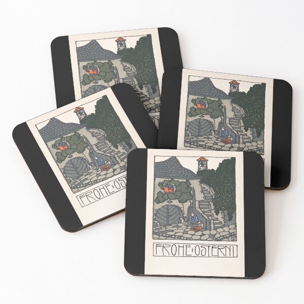 Item preview, Vintage Art Nouveau Easter postcard published by the Wiener Werkstätte. designed and sold by stevepaint.