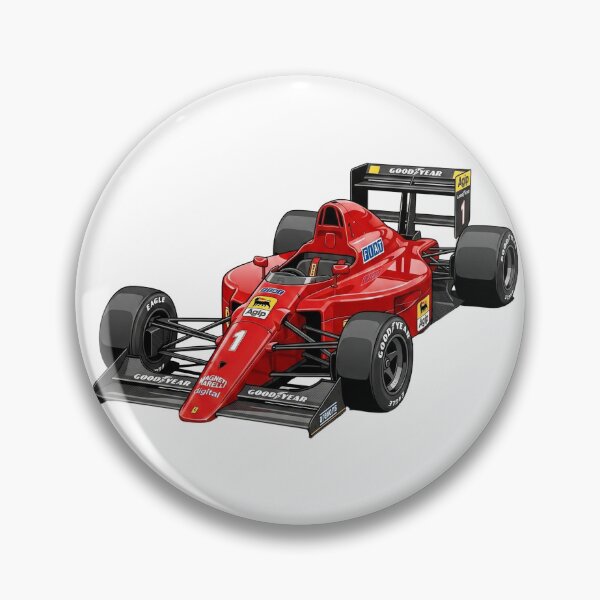 Item preview, 1990 Ferrari 641 Alain Prost Nigel Mansell Vintage F1 Grand Prix Racing Car Illustration designed and sold by Motorline44.