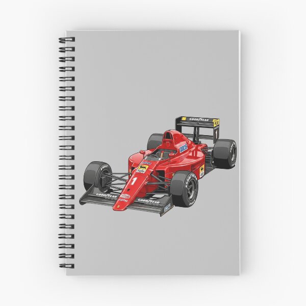 Item preview, 1990 Ferrari 641 Alain Prost Nigel Mansell Vintage F1 Grand Prix Racing Car Illustration designed and sold by Motorline44.
