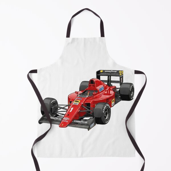 Item preview, 1990 Ferrari 641 Alain Prost Nigel Mansell Vintage F1 Grand Prix Racing Car Illustration designed and sold by Motorline44.