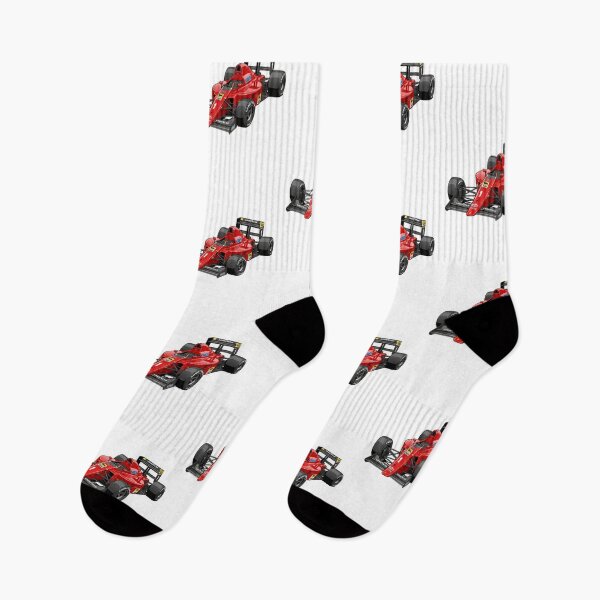 Item preview, 1990 Ferrari 641 Alain Prost Nigel Mansell Vintage F1 Grand Prix Racing Car Illustration designed and sold by Motorline44.