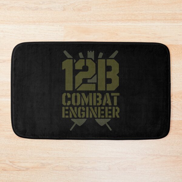 Item preview, 12B Combat Engineer — Classic Military Stencil Shovel Emblem U.S. Army MOS Graphic Black Outline designed and sold by GFamilyC.