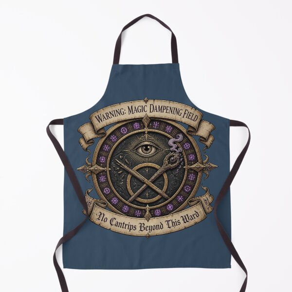 Item preview, Anti-Magic Field In Effect - Warning Safety Sign RPG Meme designed and sold by Dice_Goblin_Studio.