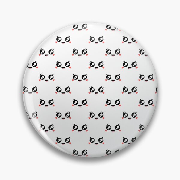 Item preview, Adorable kawaii smiling heart cheeks face pattern designed and sold by BlushyPrint.