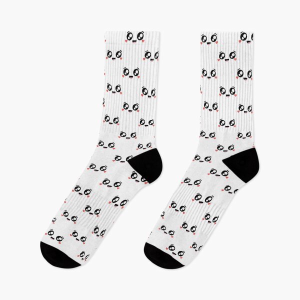 Item preview, Adorable kawaii smiling heart cheeks face pattern designed and sold by BlushyPrint.