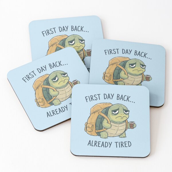 Item preview, First Day Back Already Tired Grumpy Turtle Funny designed and sold by andromeda-redd.