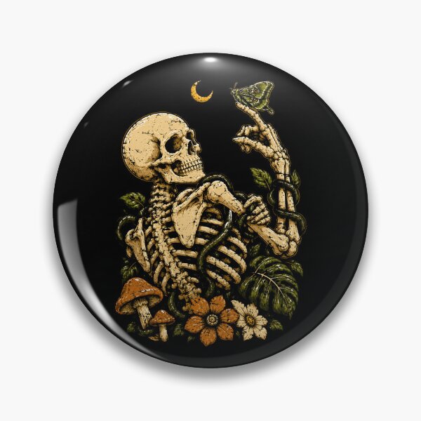 Item preview, Skeleton with Butterfly and Nature Elements Halloween designed and sold by rafaeltto.