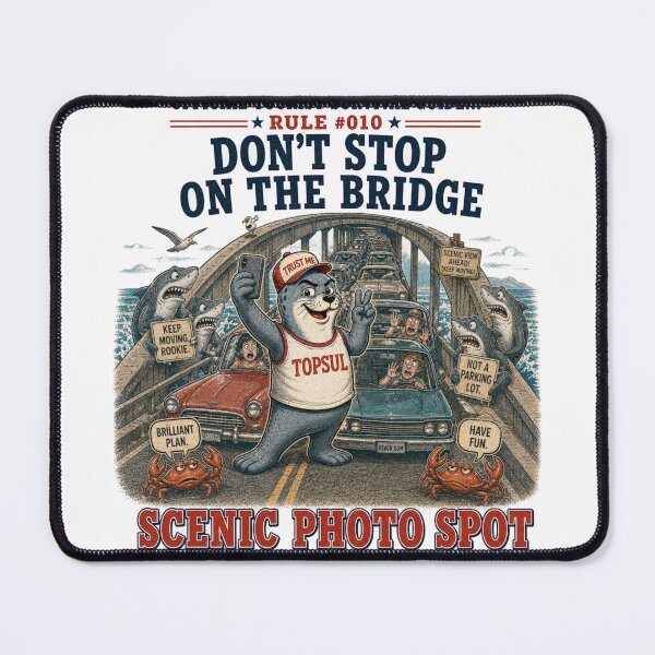 Item preview, Official Tourist Survival Guide - Scenic Photo Spot designed and sold by Pepper's Ink & Stitch.