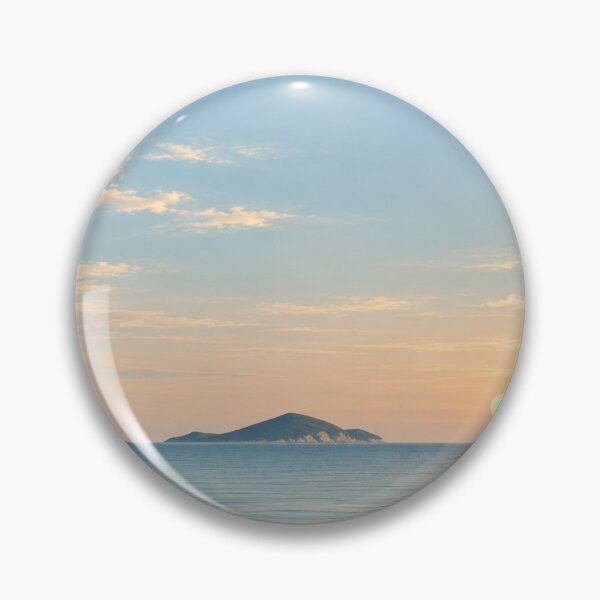 Item preview, Distant Island at Sunset | Minimalist Seascape designed and sold by Zaramodo.