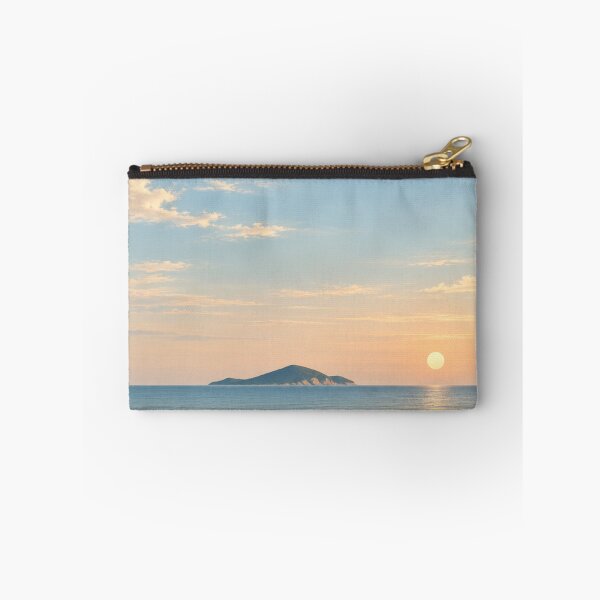 Item preview, Distant Island at Sunset | Minimalist Seascape designed and sold by Zaramodo.