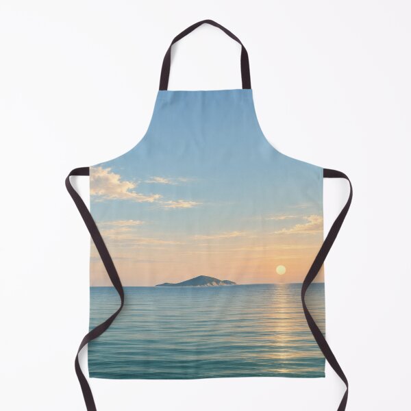 Item preview, Distant Island at Sunset | Minimalist Seascape designed and sold by Zaramodo.