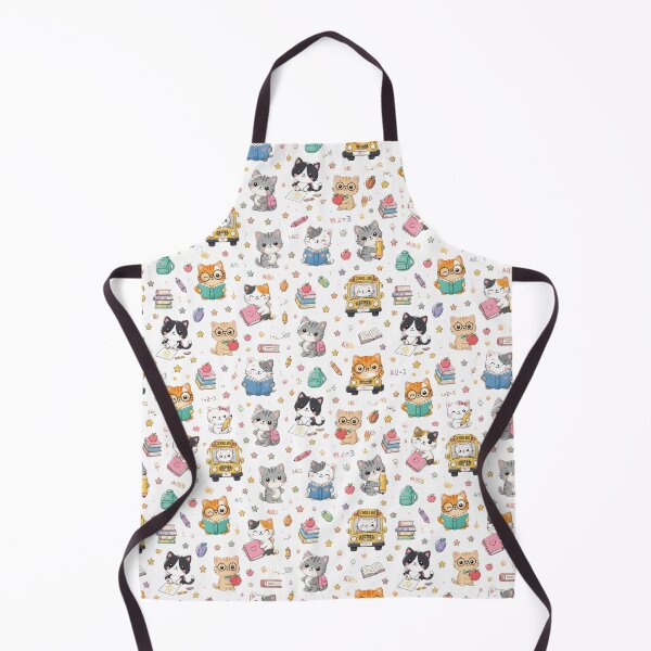 Item preview, Cute School Cats Pattern – Kawaii Cat Back to School Notebook Design designed and sold by Brain shot.