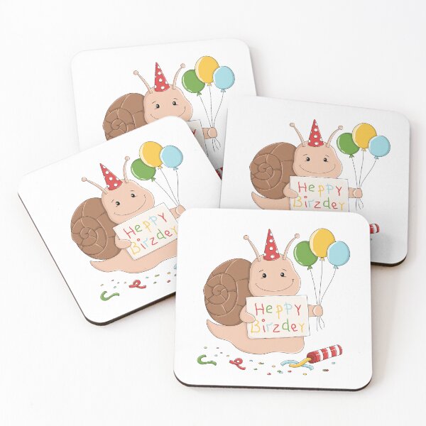 Item preview, Happy Birthday Snail Sticker designed and sold by OKartashova.
