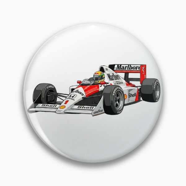 Item preview, 1990 McLaren MP4/5B Ayrton Senna World Champion F1 Racing Car Illustration designed and sold by Motorline44.