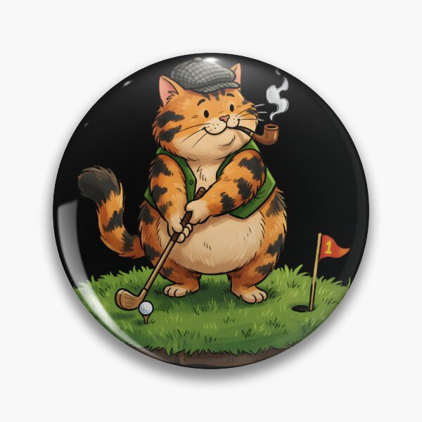 Artikelvorschau, Katze spielt Golf entworfen und verkauft von ARabbitHole.