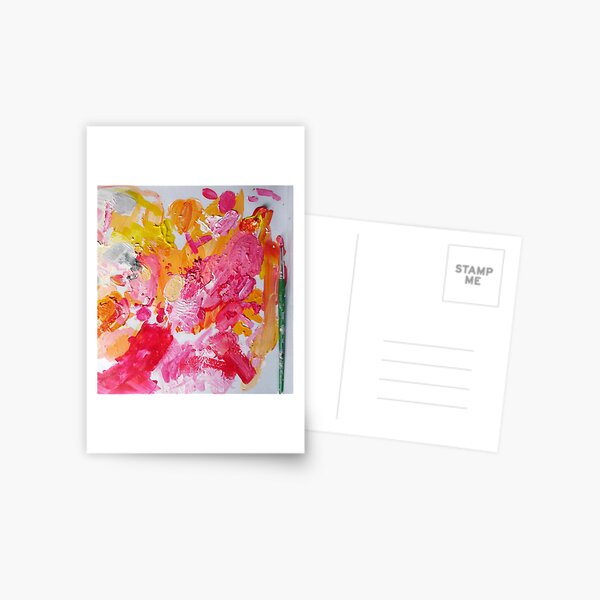 A Painter's Palette Postcard