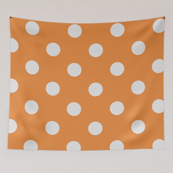 Item preview, Classic white and orange dots designed and sold by Nolan6.