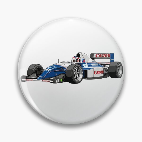 Item preview, 1991 Williams FW14 Nigel Mansell Riccardo Patrese F1 Racing Car Illustration designed and sold by Motorline44.