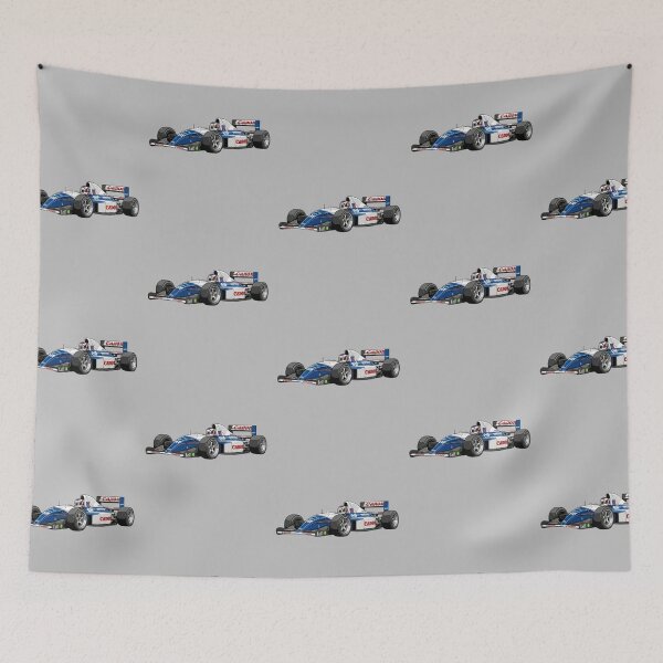Item preview, 1991 Williams FW14 Nigel Mansell Riccardo Patrese F1 Racing Car Illustration designed and sold by Motorline44.