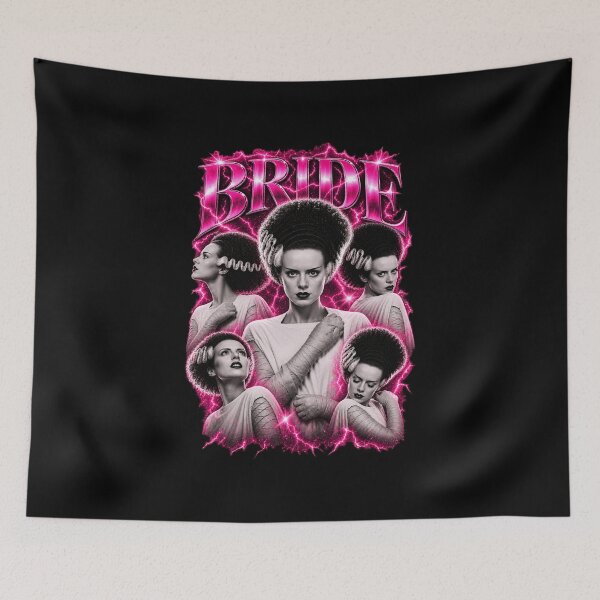 Item preview, Bride Of Frankenstein 90's Bootleg Design, Gothic Horror Movie, Halloween bachelorette Gift Wedding designed and sold by SpookyShadesLab.