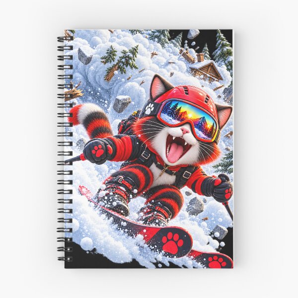 Item preview, Extreme Skiing Cat  designed and sold by ARabbitHole.