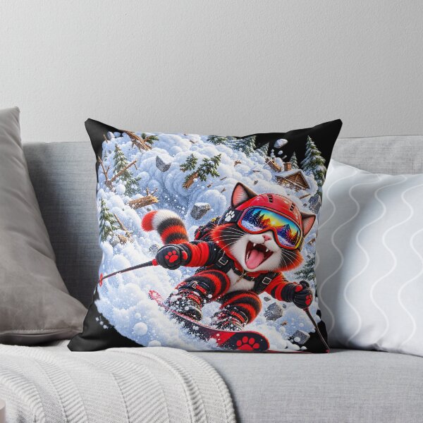 Item preview, Extreme Skiing Cat  designed and sold by ARabbitHole.