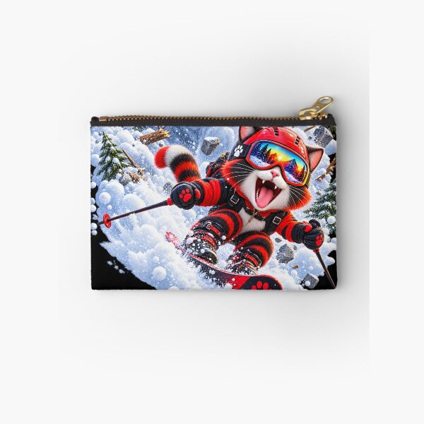 Item preview, Extreme Skiing Cat  designed and sold by ARabbitHole.