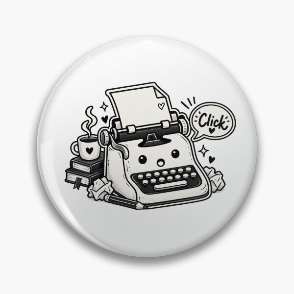 Artikelvorschau, Cute Kawaii Typewriter – Pastel Minimalist Retro Design entworfen und verkauft von tazaino.