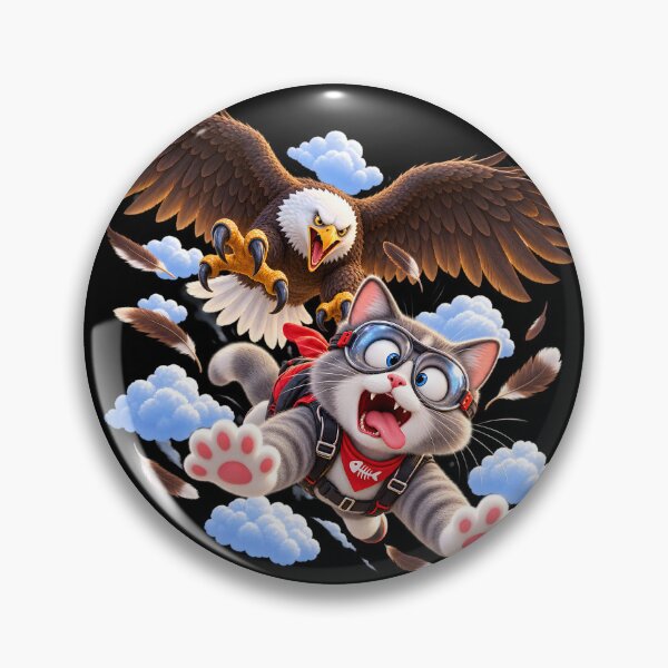 Item preview, Eagle vs Cat: Skydiving Adventure  designed and sold by ARabbitHole.