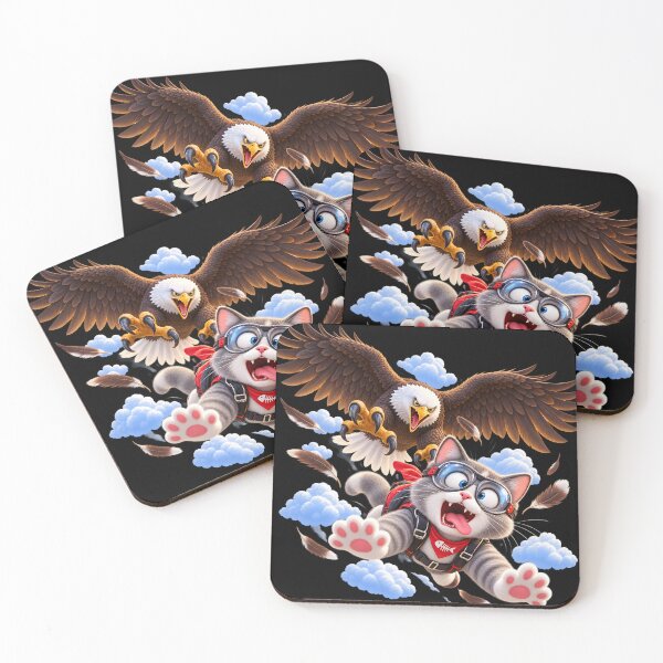 Item preview, Eagle vs Cat: Skydiving Adventure  designed and sold by ARabbitHole.
