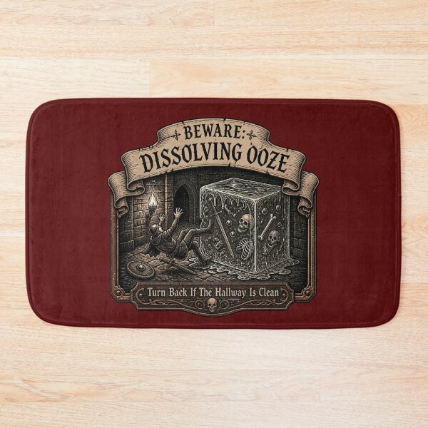 Item preview, Slippery Corridor Gelatinous Hazard - Wet Floor Sign RPG Meme designed and sold by Dice_Goblin_Studio.
