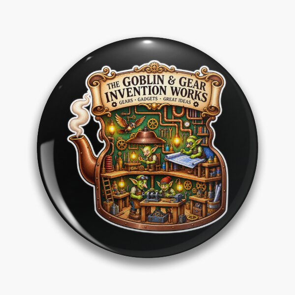 Item preview, The Goblin & Gear Invention Works | Steampunk Goblin Workshop, Gears, Gadgets & Inventors designed and sold by MrDev.