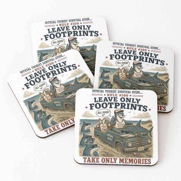 Item preview, Official Tourist Survival Guide - Take Only Memories designed and sold by Pepper's Ink & Stitch.