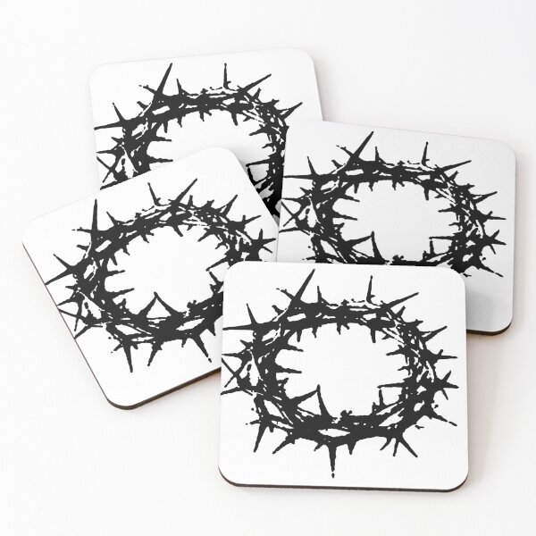 Item preview, Crown of Thorns Gothic Wreath Vintage Ink designed and sold by HexRelic.