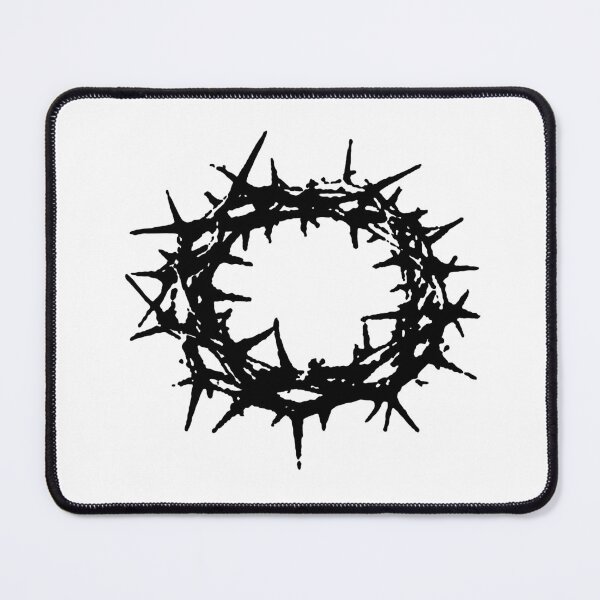 Item preview, Crown of Thorns Gothic Wreath Vintage Ink designed and sold by HexRelic.