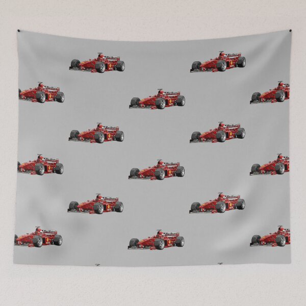 Item preview, 1997 Ferrari F310B Michael Schumacher Eddie Irvine Vintage F1 Racing Car Illustration designed and sold by Motorline44.