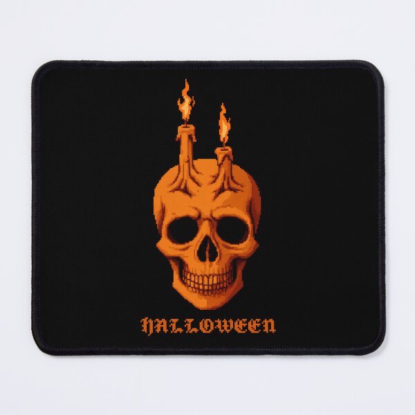 Item preview, Halloween Orange Skull and Candles Pixel Art {PIXELCORE} designed and sold by PIXELCORE-TEE.
