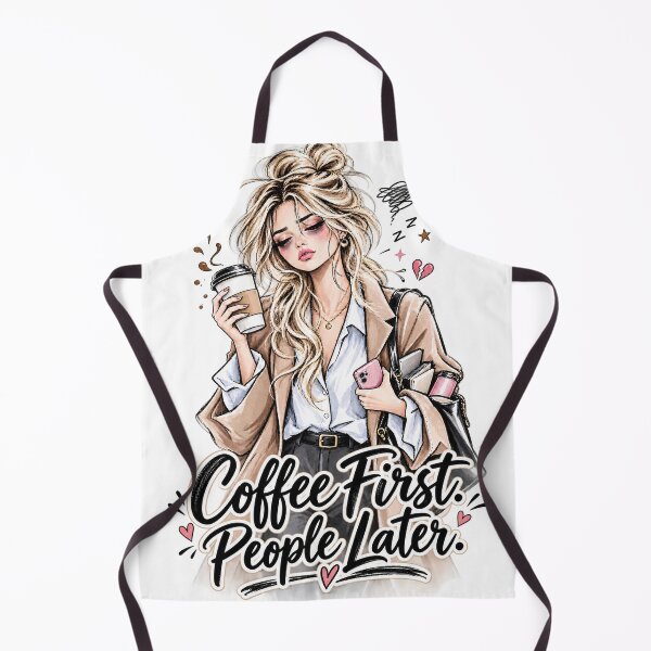 Item preview, Coffee First, People Later – Woman addicted to coffee designed and sold by J-Impression.