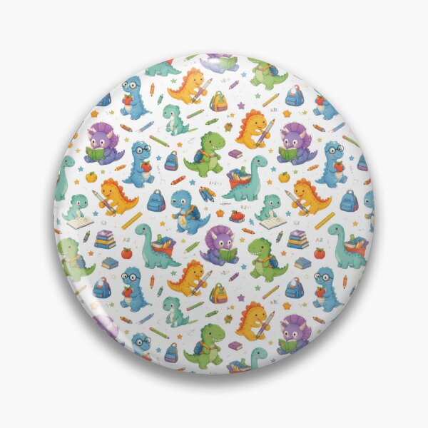 Item preview, Cute Dinosaur School Pattern – Kids Back to School Notebook & Backpack Design designed and sold by Brain shot.