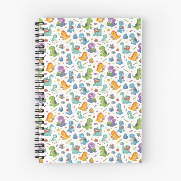 Item preview, Cute Dinosaur School Pattern – Kids Back to School Notebook & Backpack Design designed and sold by Brain shot.