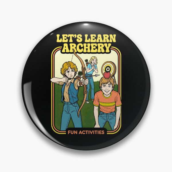 Item preview, Let's learn Archery Funny Archer Retro Activity Book Cover designed and sold by GrandeDuc.