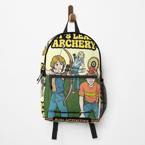 Item preview, Let's learn Archery Funny Archer Retro Activity Book Cover designed and sold by GrandeDuc.