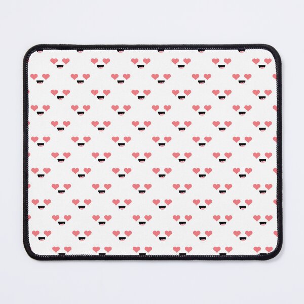 Item preview, Sweet kawaii smiling heart eyes face pattern designed and sold by BlushyPrint.