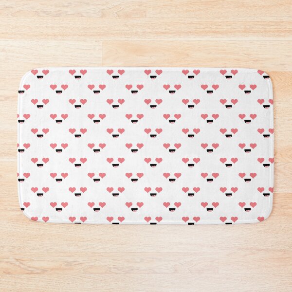Item preview, Sweet kawaii smiling heart eyes face pattern designed and sold by BlushyPrint.