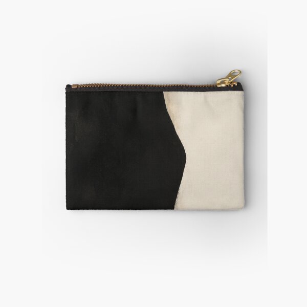 Item preview, Minimalist Black Abstract Stone Shape on Cream - Mid-Century Modern Art designed and sold by Zaramodo.