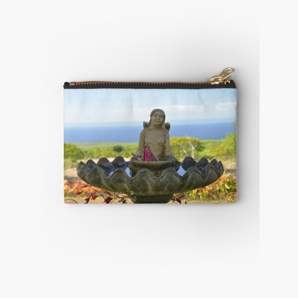 Item preview, Angel Birdbath Statue Overlooking Pacific Ocean Horizon designed and sold by MiraNadaPrints.