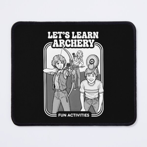 Item preview, Let's learn Archery Funny Archer Retro Activity Book Cover designed and sold by GrandeDuc.