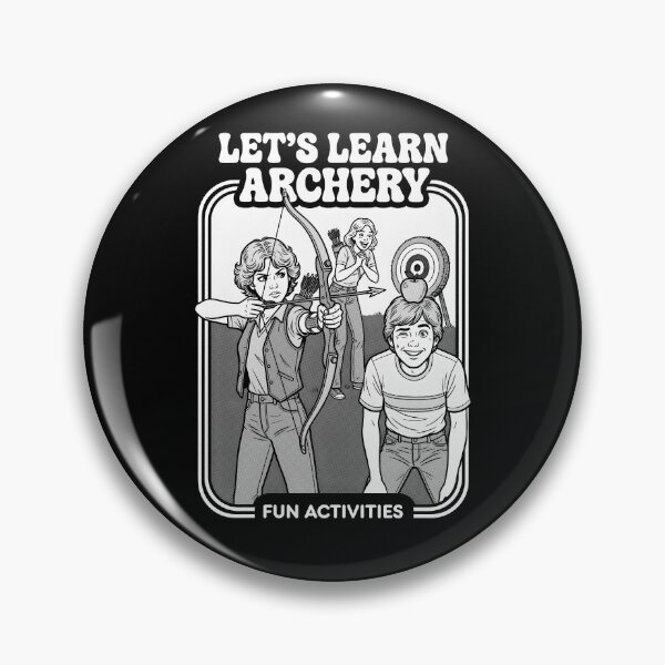 Item preview, Let's learn Archery Funny Archer Retro Activity Book Cover designed and sold by GrandeDuc.