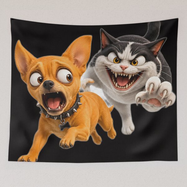 Item preview, Cat-astrophe! A Dog's Worst Nightmare designed and sold by ARabbitHole.